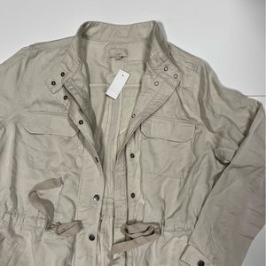 LOFT off white utility style jacket